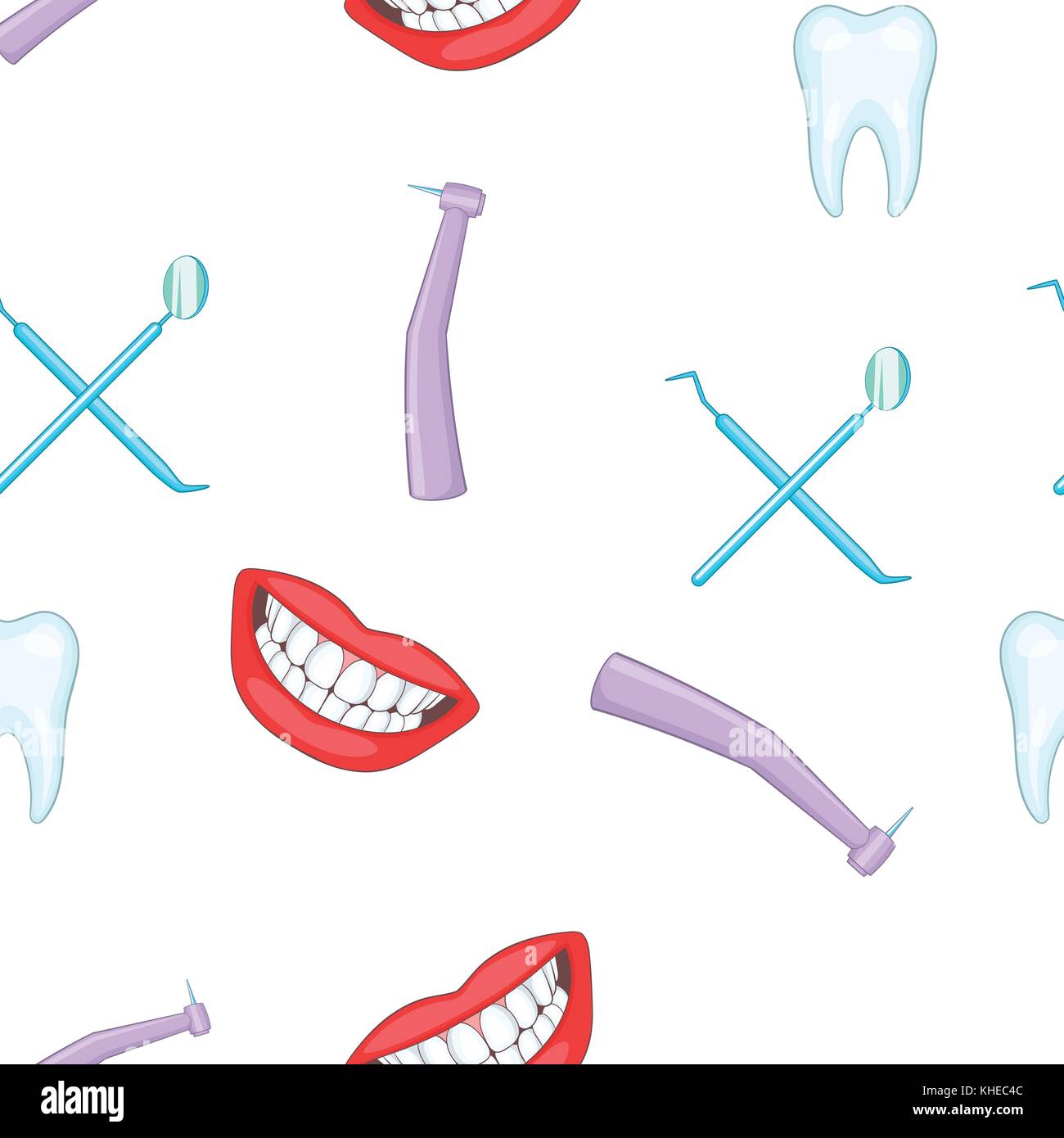 Stomatology pattern, cartoon style Stock Vector Image & Art - Alamy