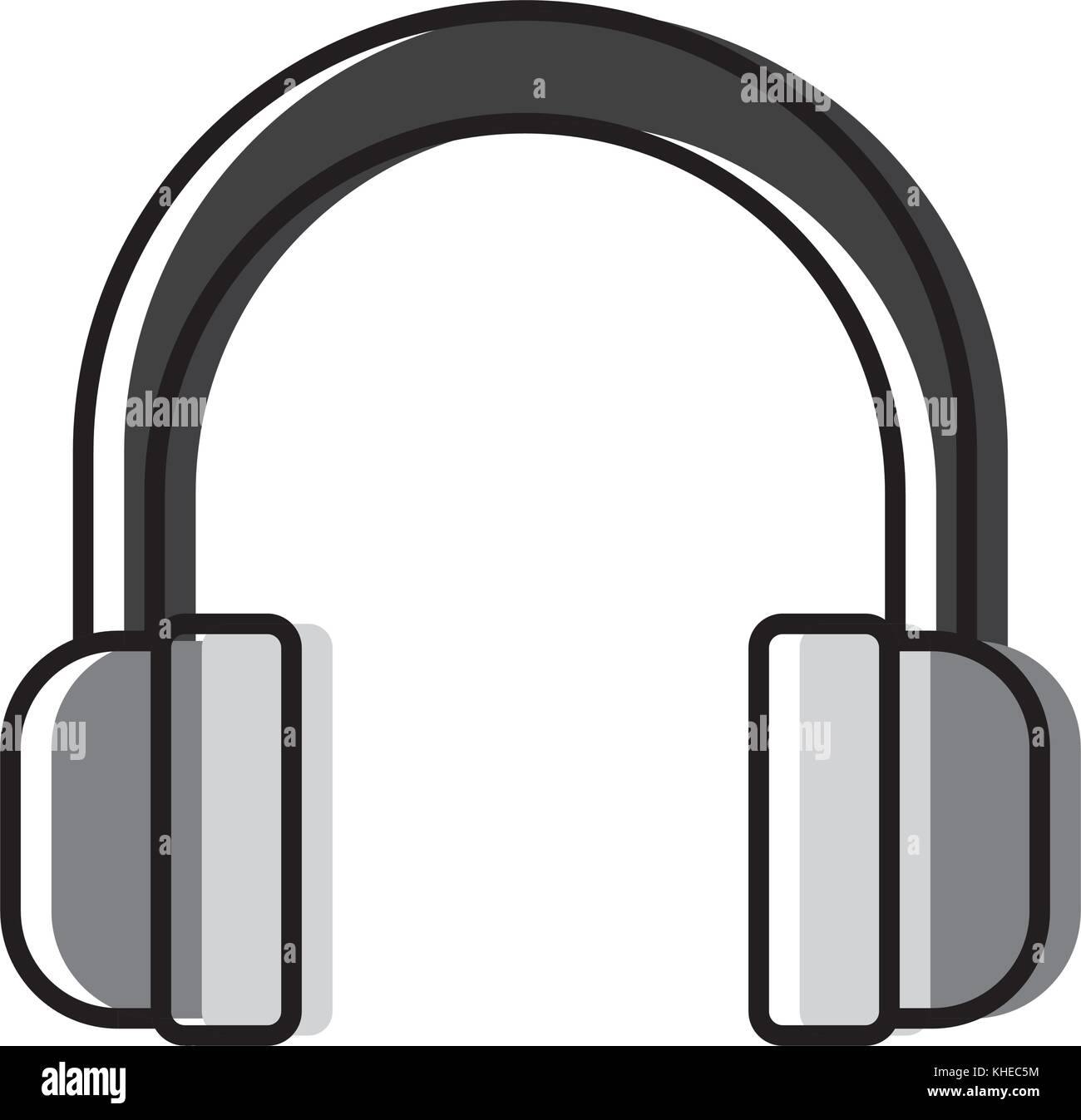 Music headphones device Stock Vector Image & Art - Alamy