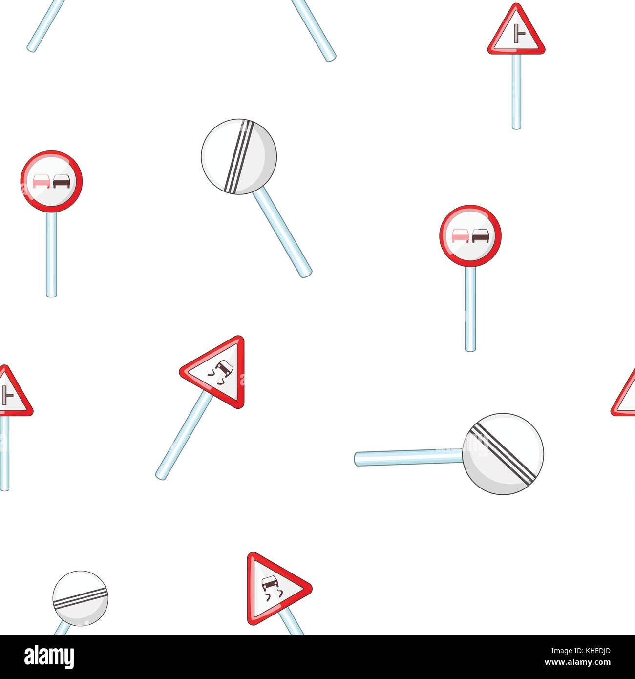Pattern Cartoon. Sign Traffic sign pattern, cartoon style Stock Vector Image & Art - Alamy