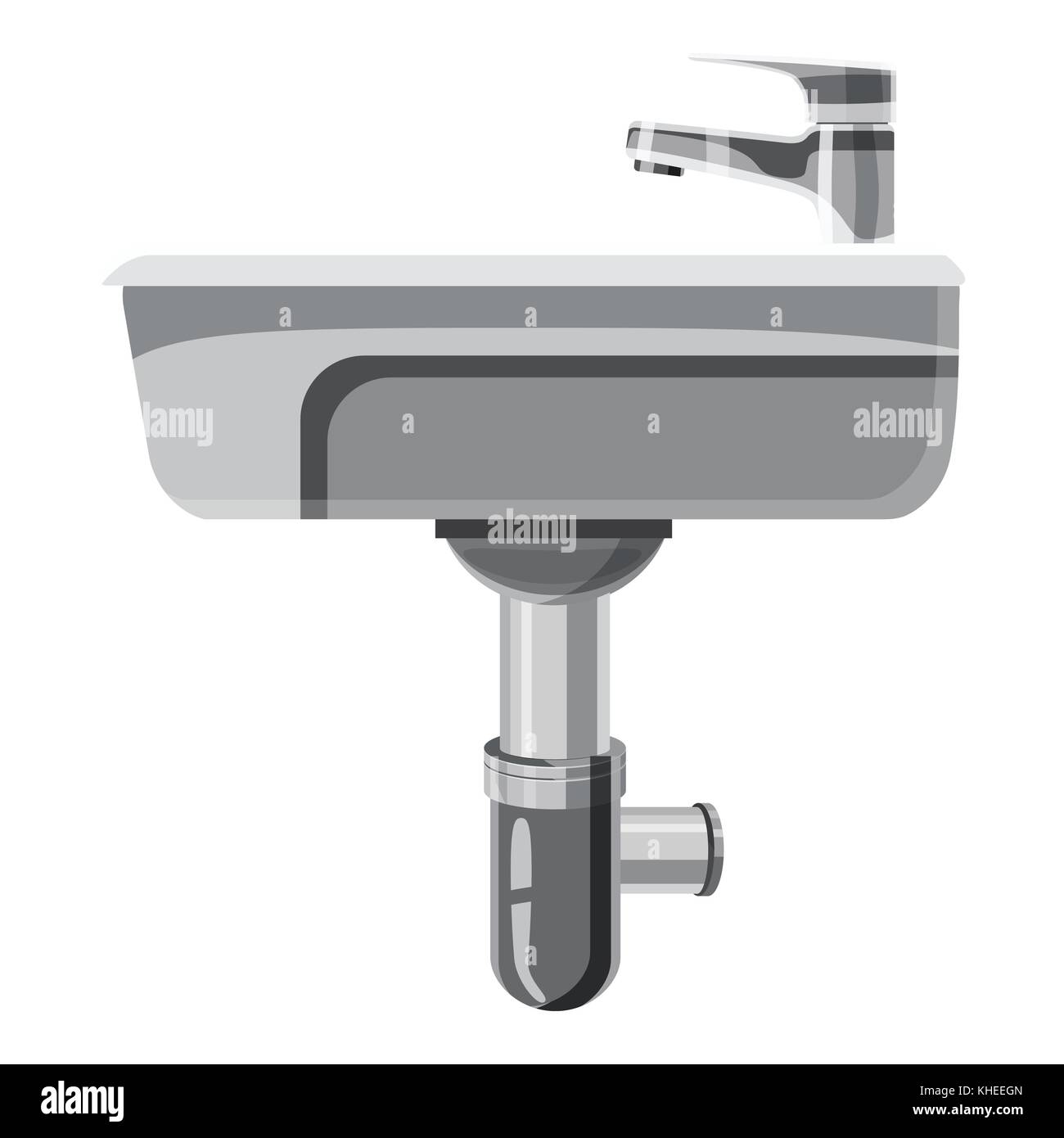 Sink in the bathroom icon, cartoon style Stock Vector Image & Art Alamy