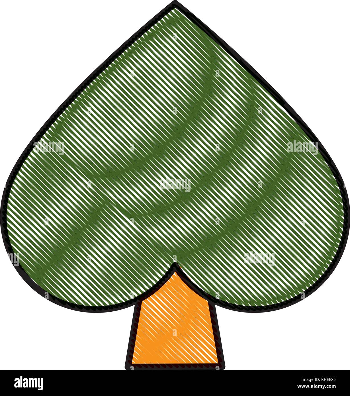 Spade gambling symbol Stock Vector Image & Art Alamy