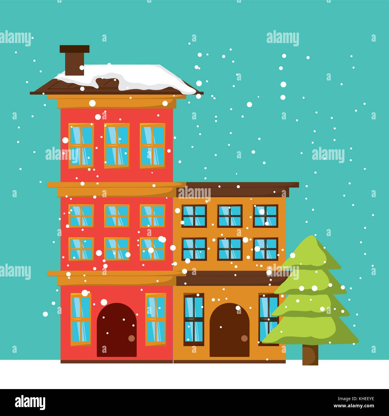 christmas home design Stock Vector Image & Art - Alamy