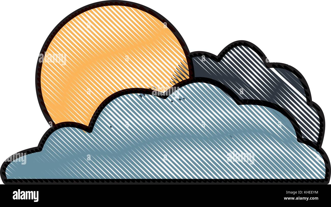 Sun and cloud Stock Vector Image & Art - Alamy