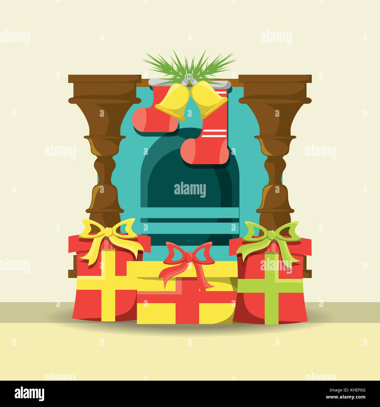 christmas home design Stock Vector Image & Art - Alamy