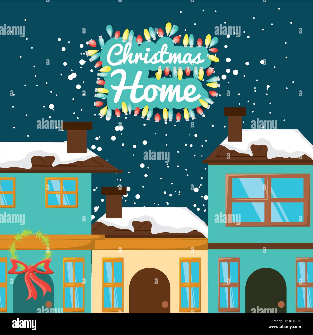 christmas home design Stock Vector Image & Art - Alamy