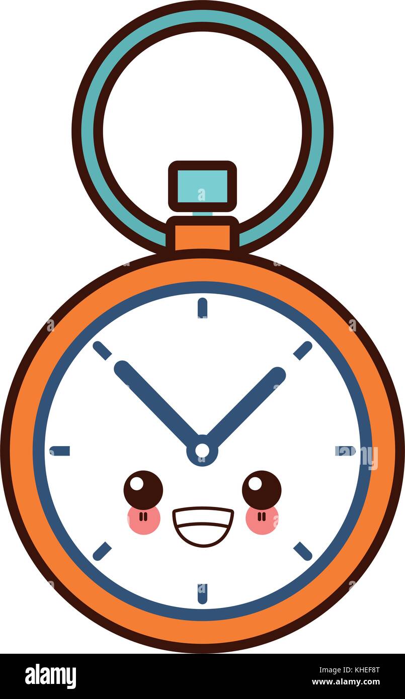 Sport chronometer clock cute kawaii cartoon Stock Vector Image & Art ...