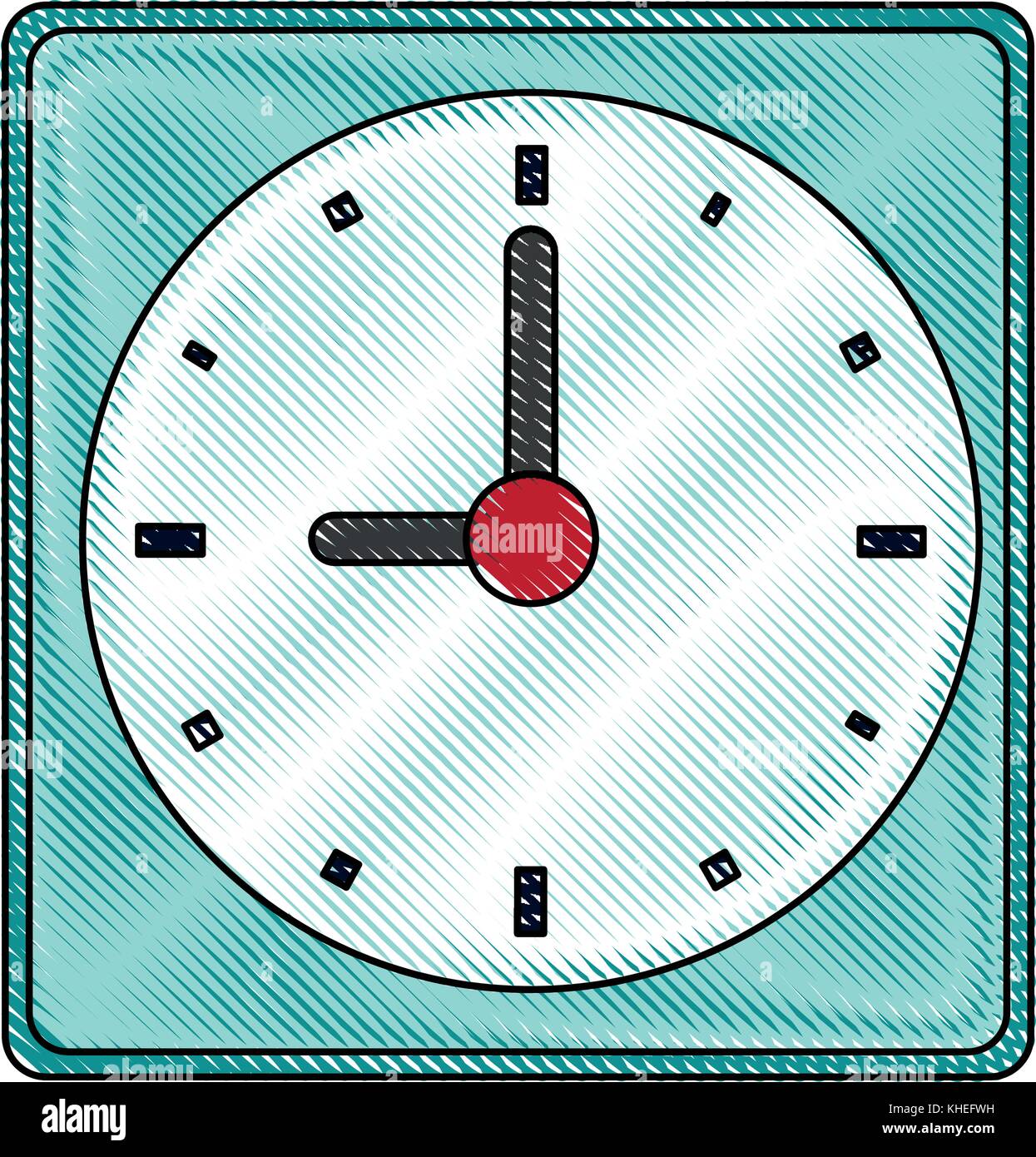 wall clock isolated Stock Vector Image & Art - Alamy