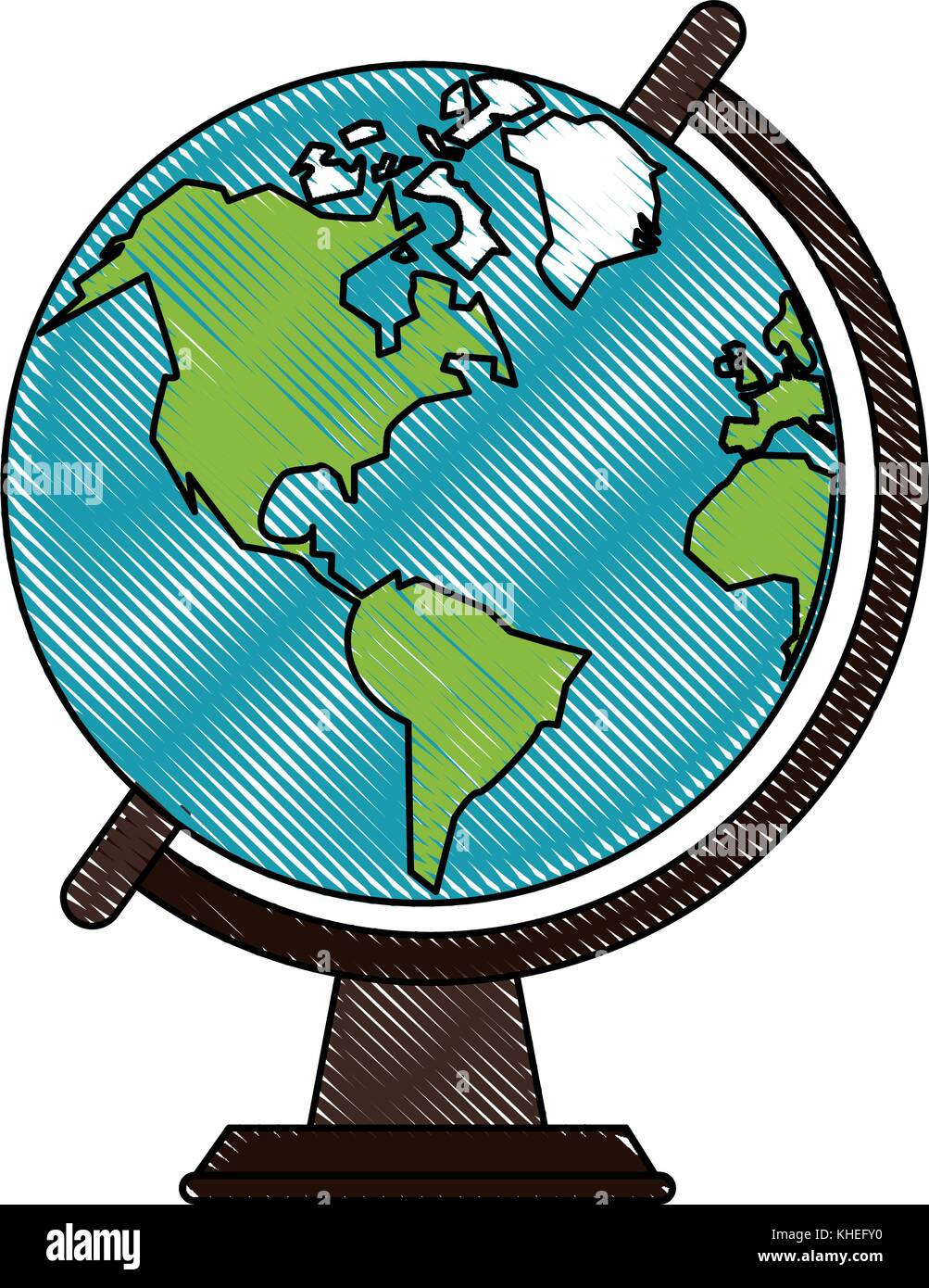School world globe Stock Vector Image Art Alamy