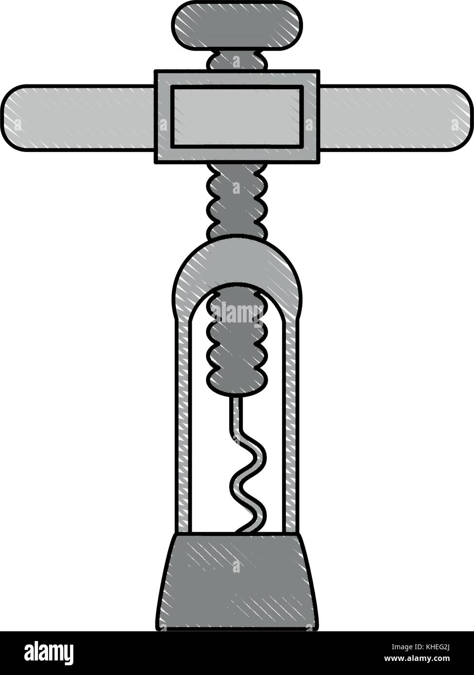 Corkscrew for wine bottles Stock Vector Image & Art Alamy