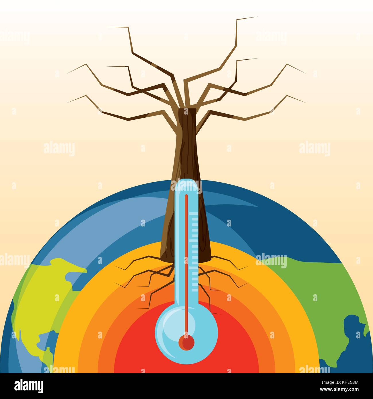 global warming design Stock Vector Image & Art - Alamy