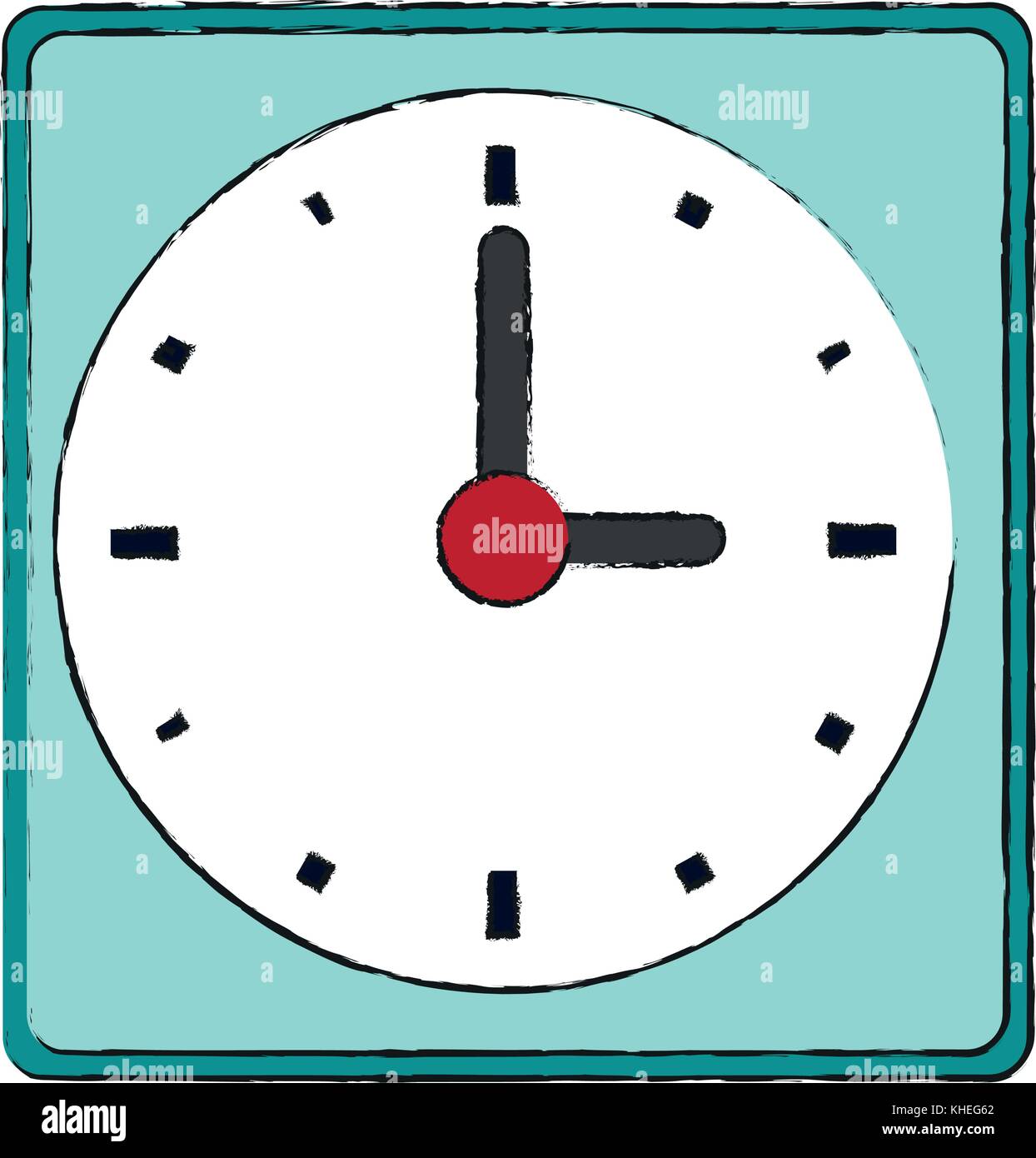 wall clock isolated Stock Vector Image & Art - Alamy