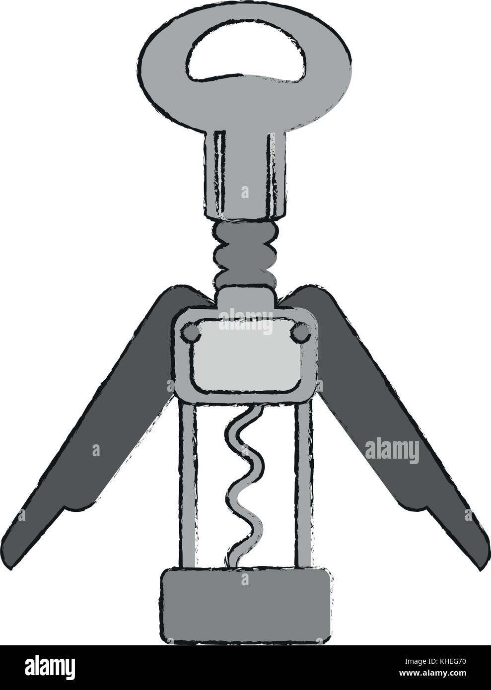 Corkscrew for wine bottles Stock Vector Image & Art - Alamy