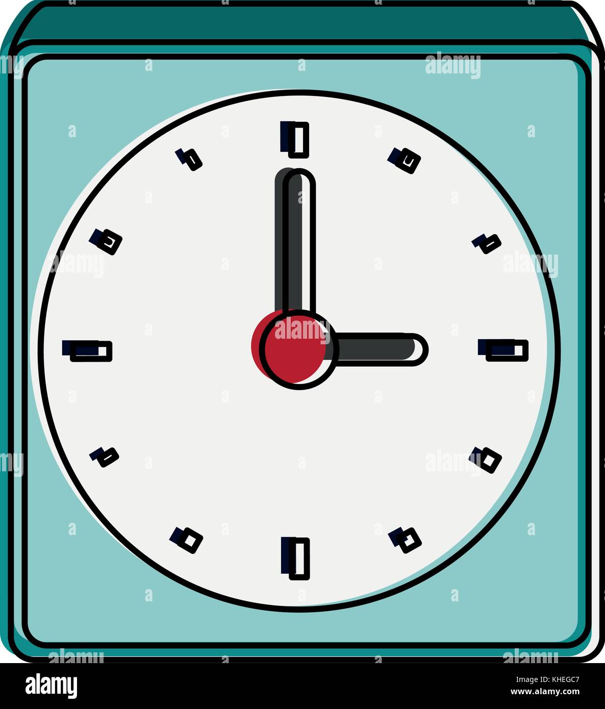 wall clock isolated Stock Vector Image & Art - Alamy