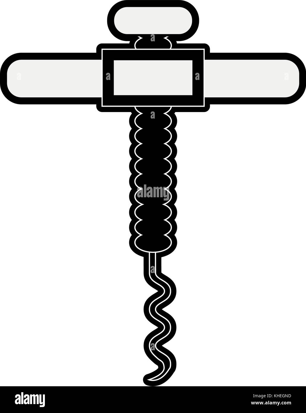 Corkscrew for wine bottles Stock Vector Image & Art - Alamy