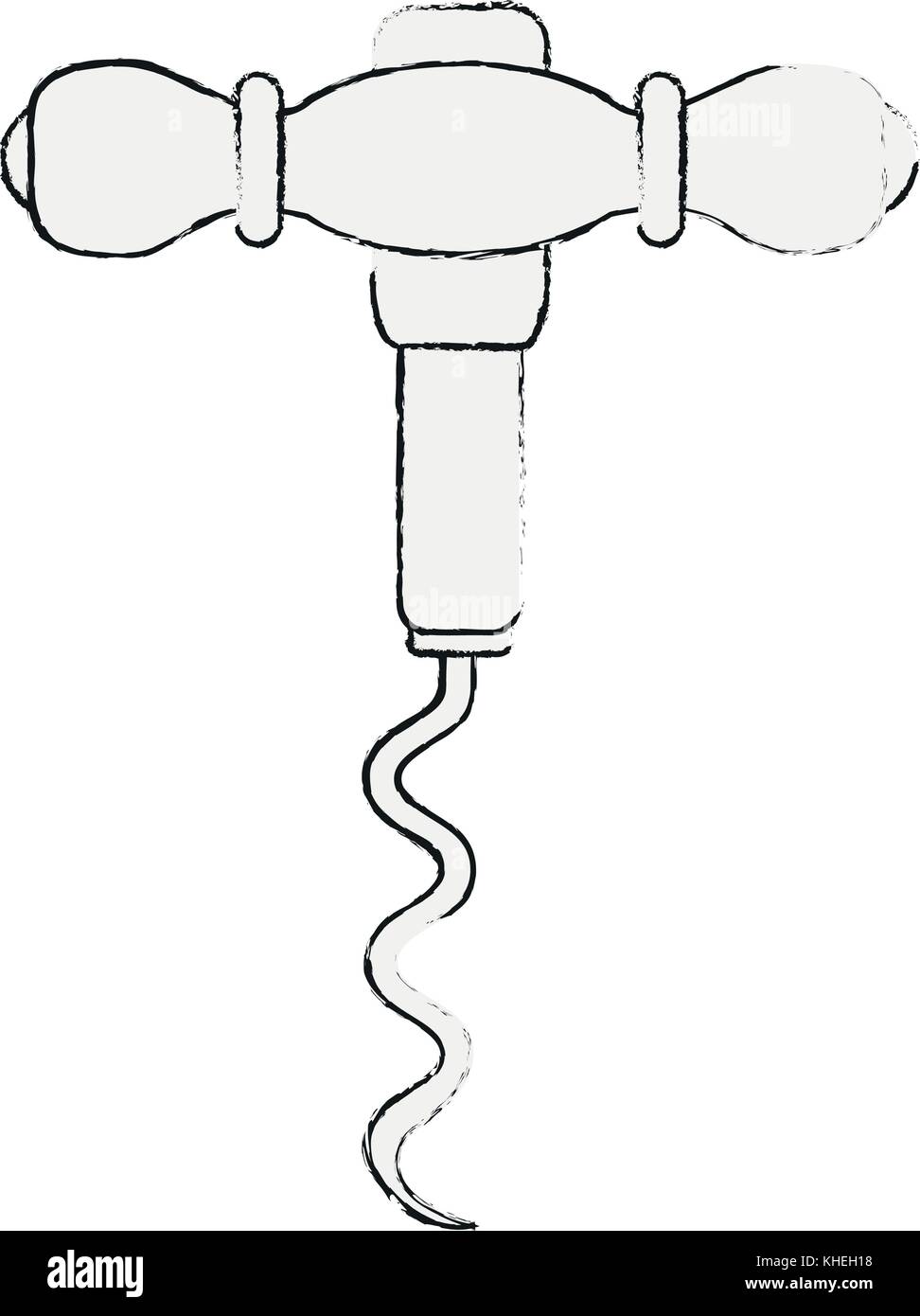Corkscrew for wine bottles Stock Vector Image & Art - Alamy