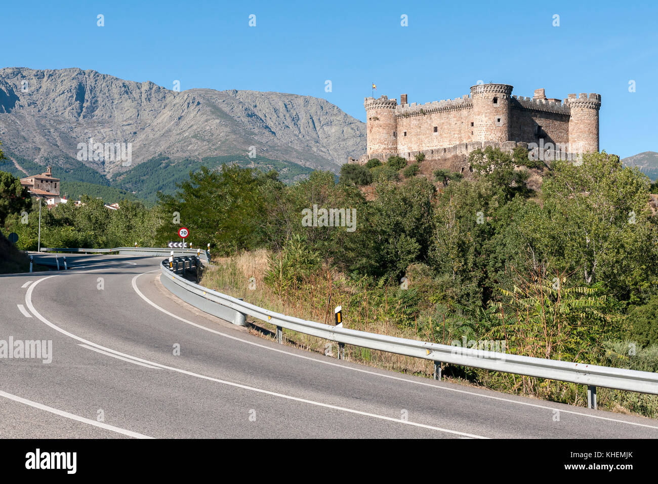 Castillo de los duques de alburquerque hires stock photography and