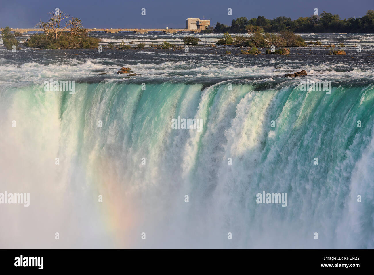 Waterfall Horseshoe Falls, Niagara Falls, Ontario, Canada Stock Photo