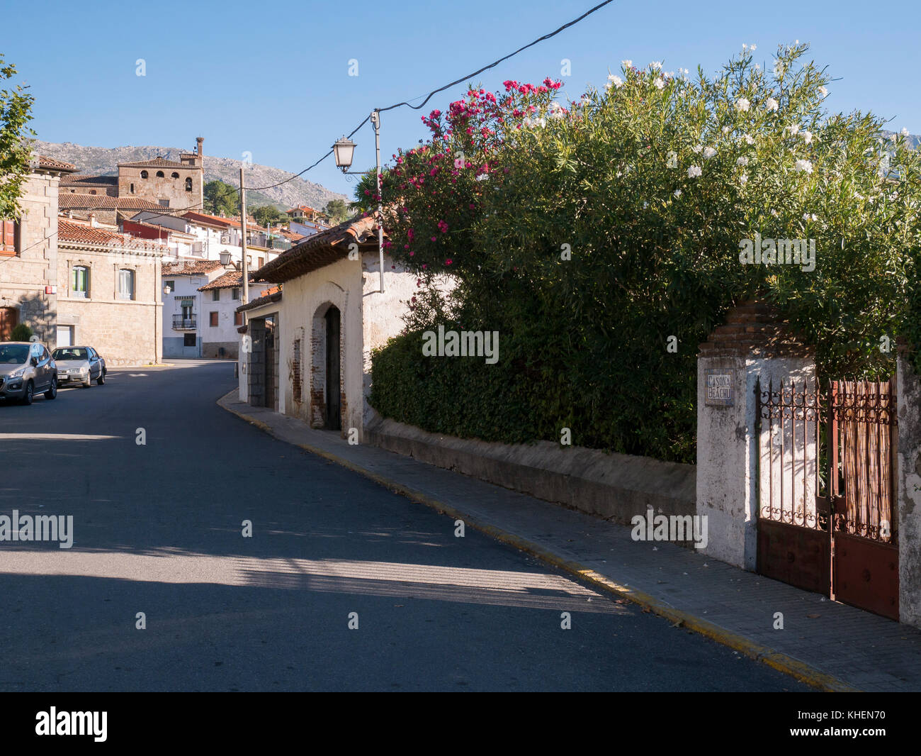 Mombeltrán. Barranco de las cinco villas. Valle del Tiétar. Provincia de Ávila. Castilla León. España Stock Photo