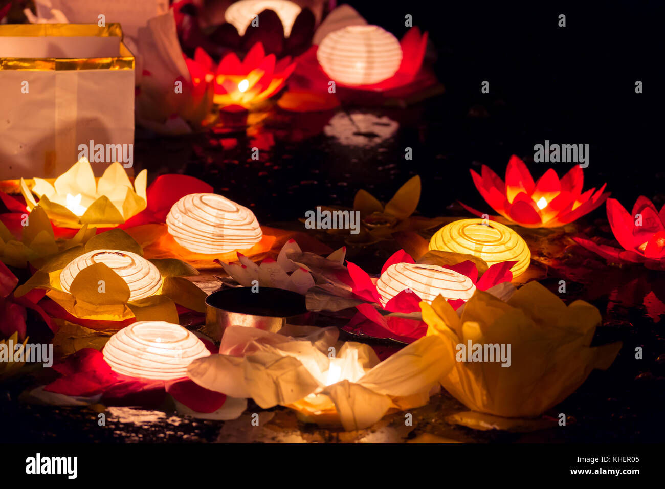 lotus water lanterns