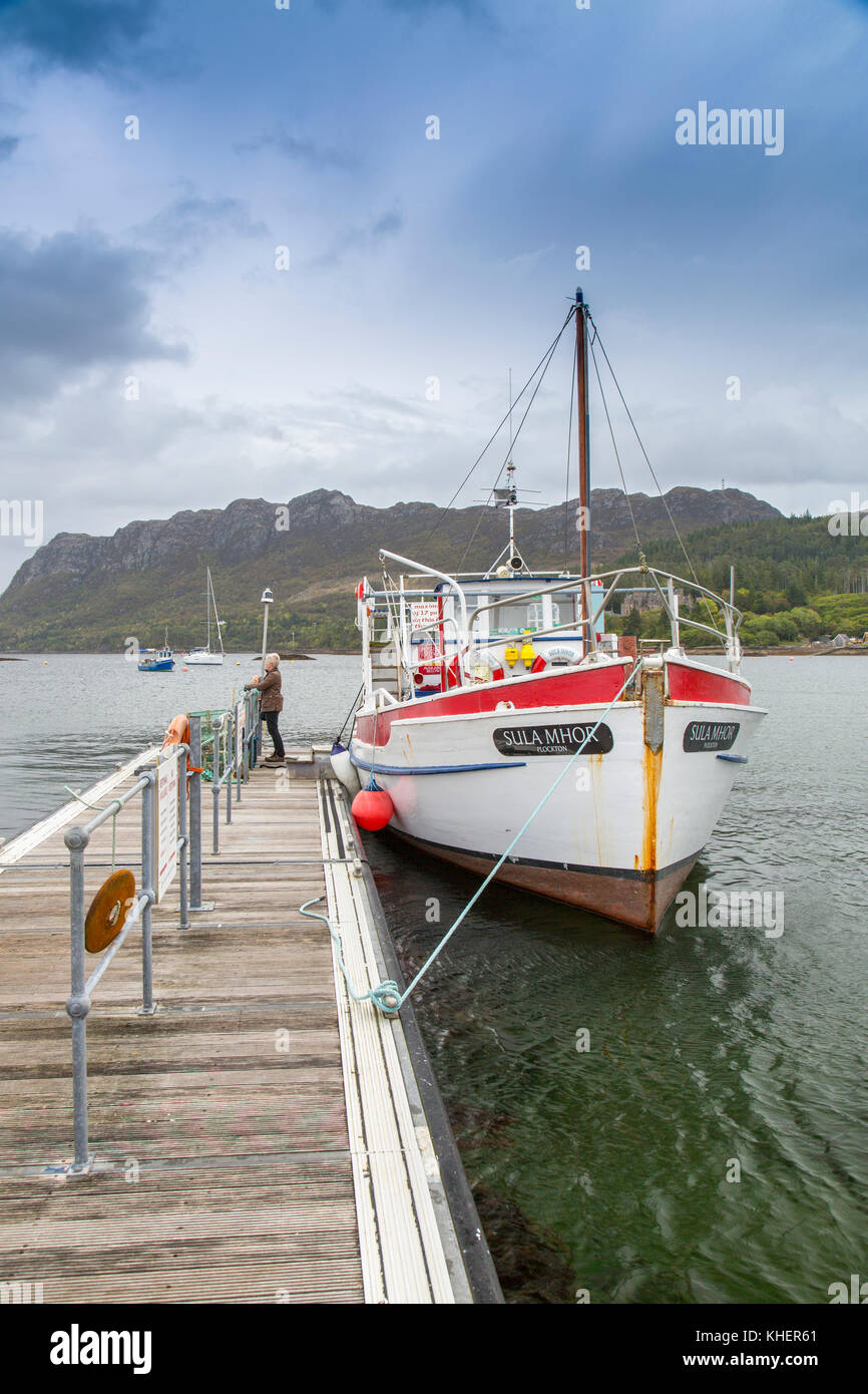 Seal watching boat trips are a popular tourist attraction at Plockton ...