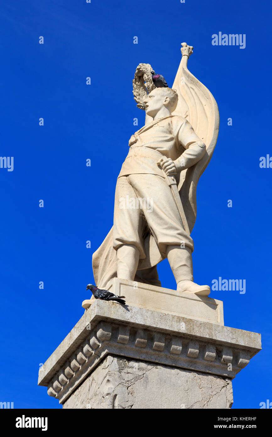 Great War Memorial, Gibraltar, United Kingdom, Europe Stock Photo
