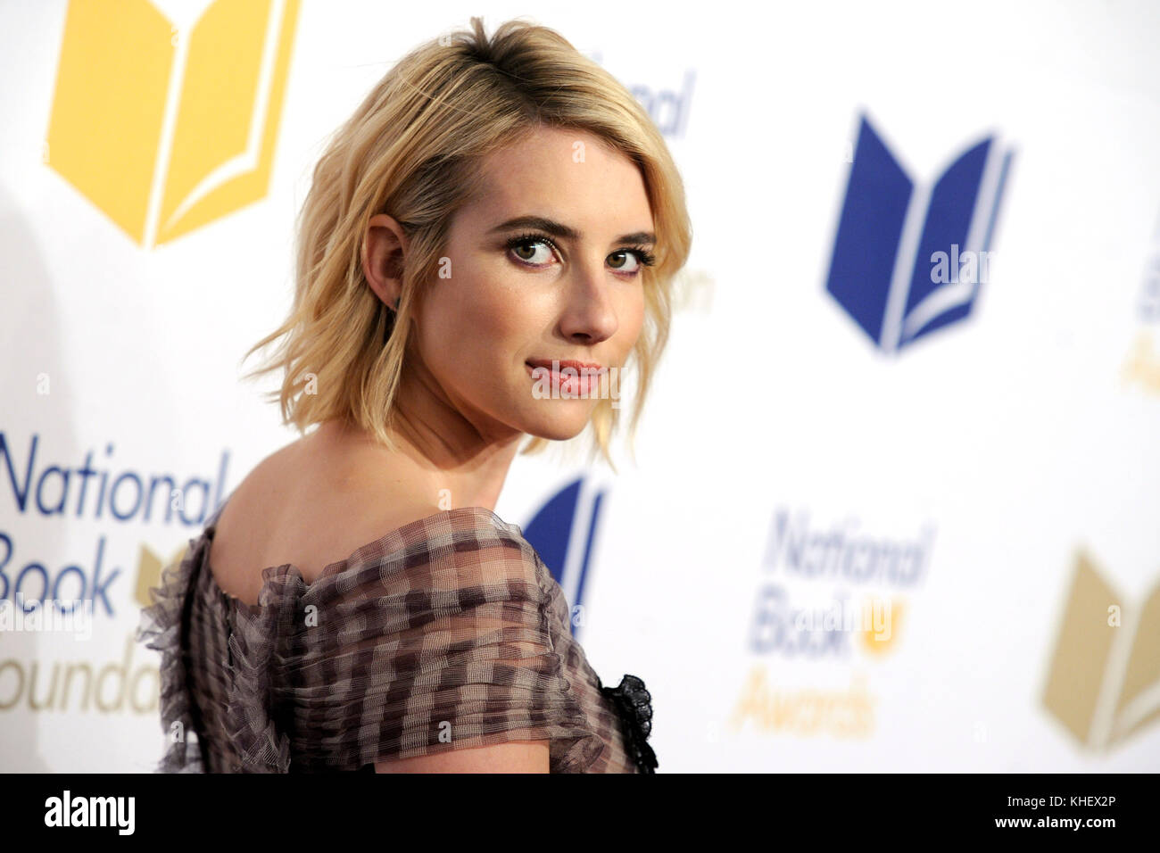 New York, USA. 15th Nov, 2017. Emma Roberts attends the 68th National Book Awards at Cipriani Wall Street on November 15, 2017 in New York City. Credit: Geisler-Fotopress/Alamy Live News Stock Photo