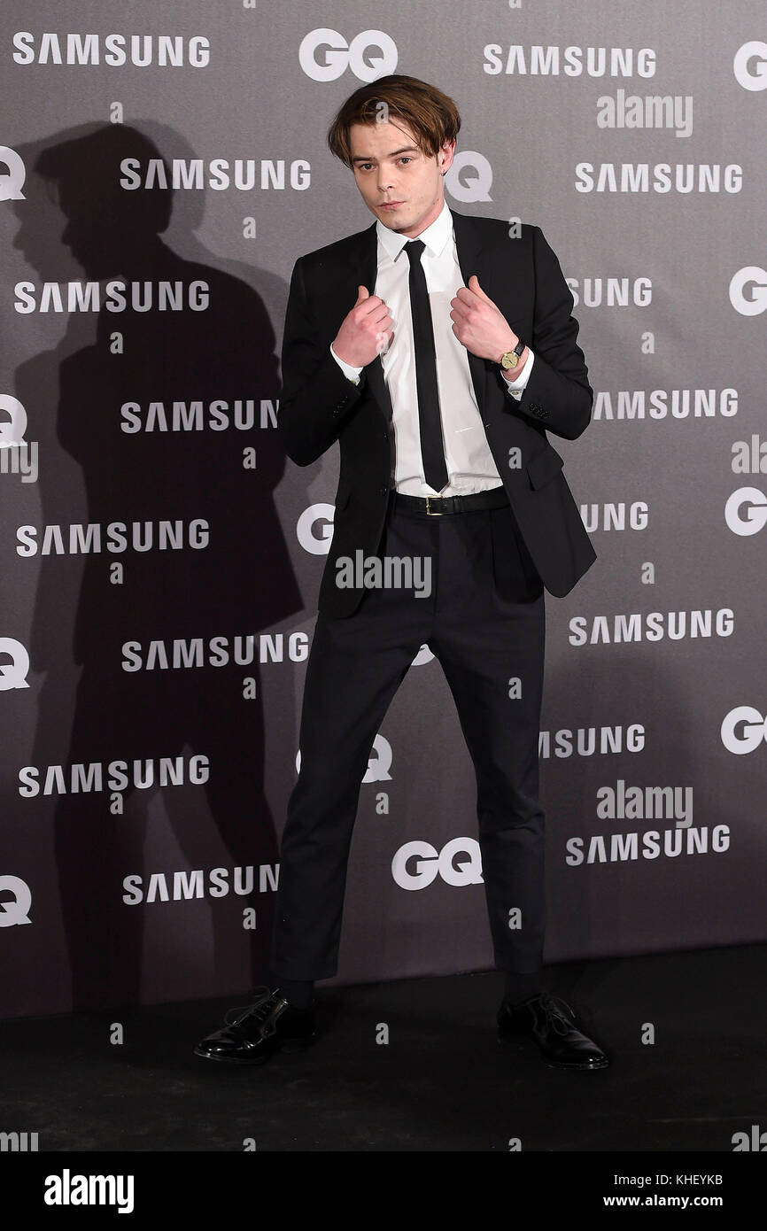 Madrid, Spain. 16th November, 2017.  Actor Charlie Heaton during GQ Men of Year Award 2017 in Madrid on Thursday, 16 November 2017 Credit: Gtres Información más Comuniación on line, S.L./Alamy Live News Stock Photo