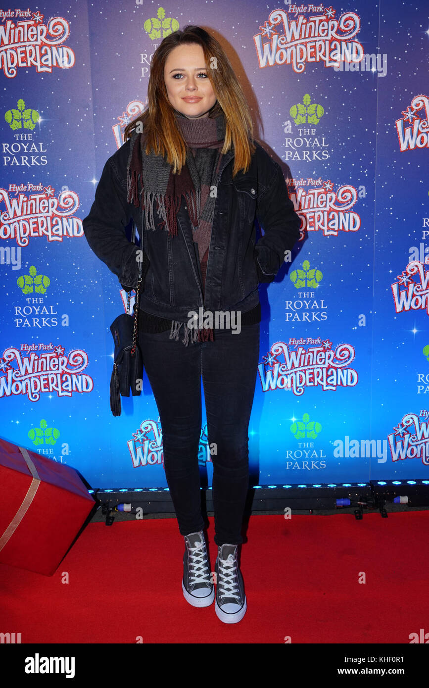 London, England, UK. 16th Nov, 2017. Emily Atack attend the VIP launch