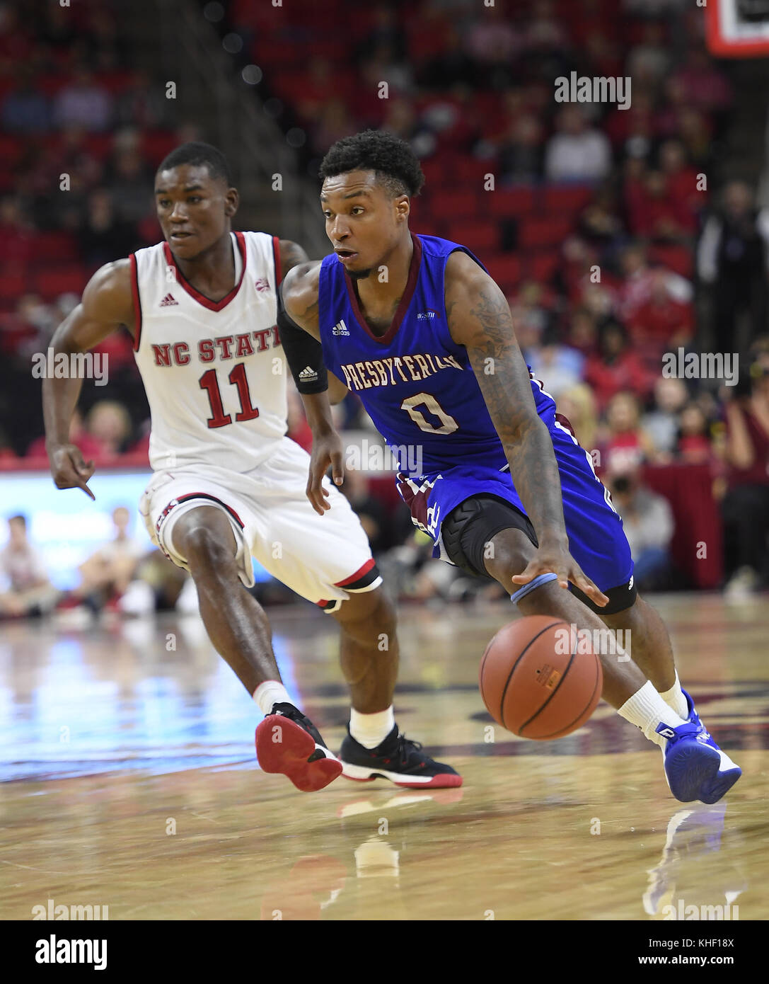 Raleigh, North Carolina, USA. 16th Nov, 2017. JARON WITHERS (0) of ...