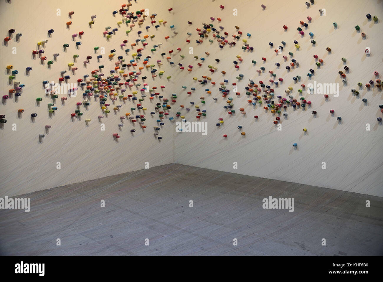 November 7, 2017 - ''VIVA ARTE VIVA'' Pavilion of the Common: .LEE MINGWEIÂ´s Artwork, the Mending Project, at the 57th International Art Exhibtion in Venice. Credit: C) ImagesLive/ZUMA Wire/Alamy Live News Stock Photo