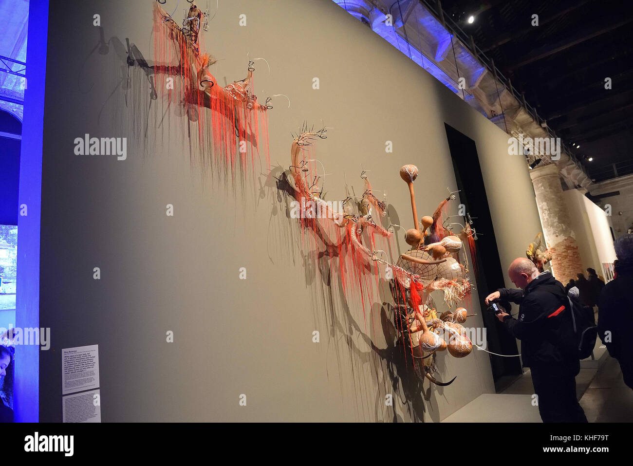 November 7, 2017 - Rina Banerjee's sculptures on view in ''˜VIVA ARTE VIVA at the 57th International Art Exhibition in Venice, Italy Credit: C) ImagesLive/ZUMA Wire/Alamy Live News Stock Photo