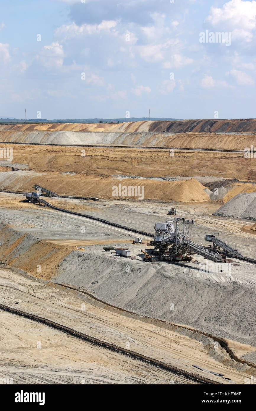 opet pit coal mine mining industry Stock Photo