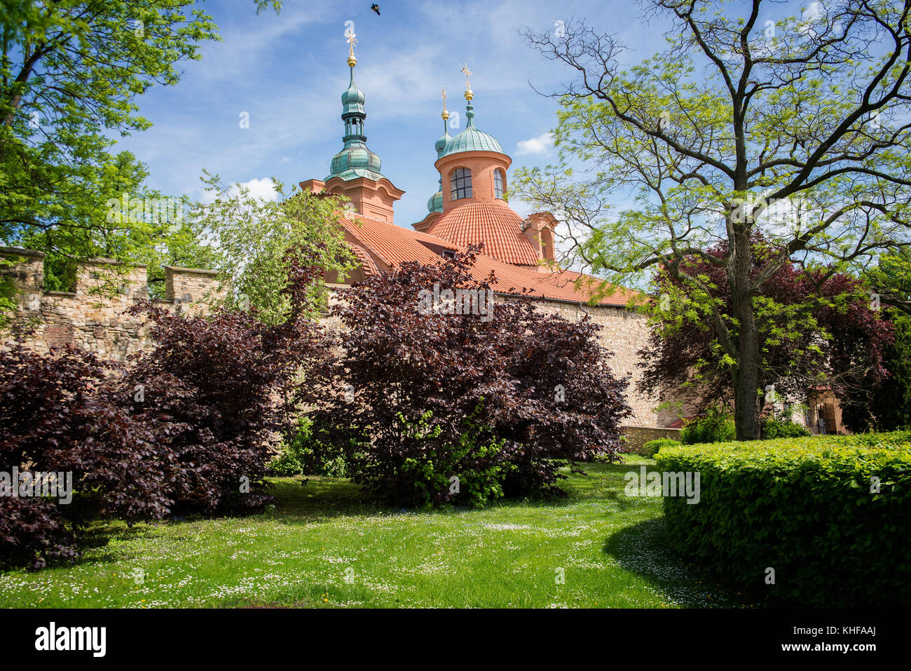 Park in Prague Stock Photo Alamy