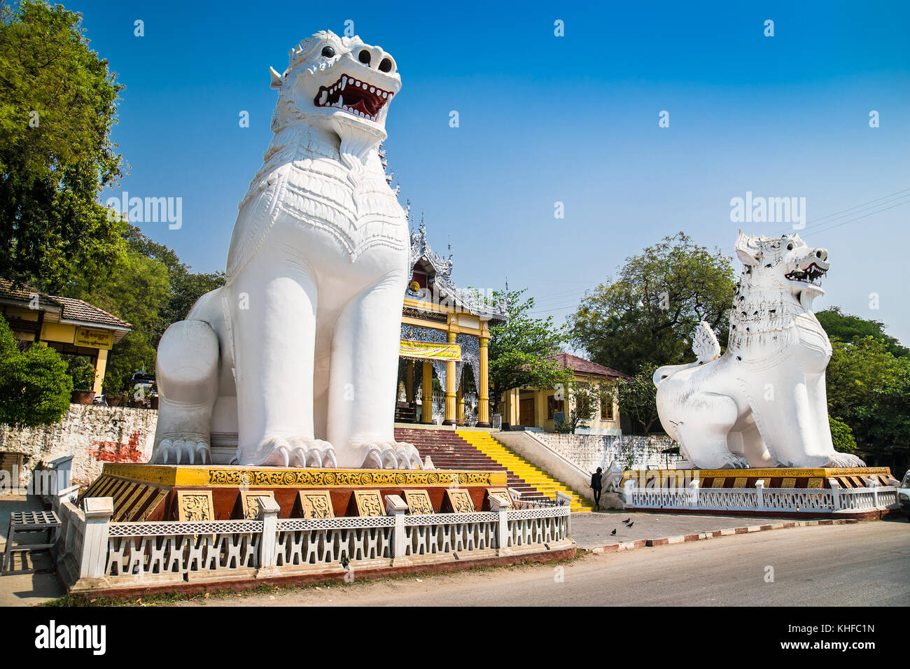 Su Taung Pyi Pagoda on top of Mandalay Hill in Mandalay, Myanmar (Burma) Stock Photo