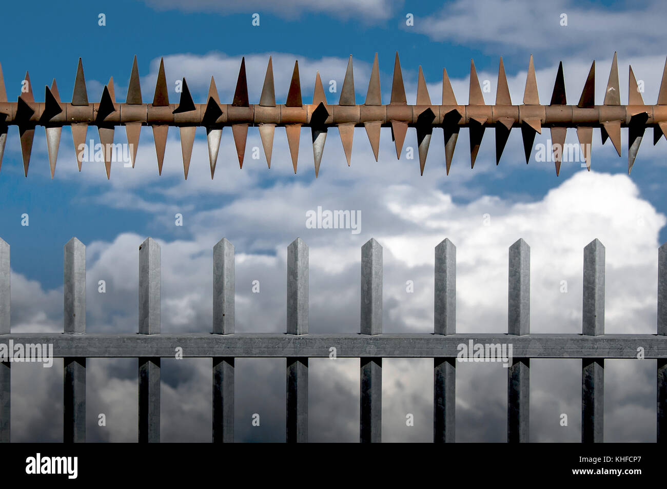 Security fencing at Schipol Airport Stock Photo Alamy
