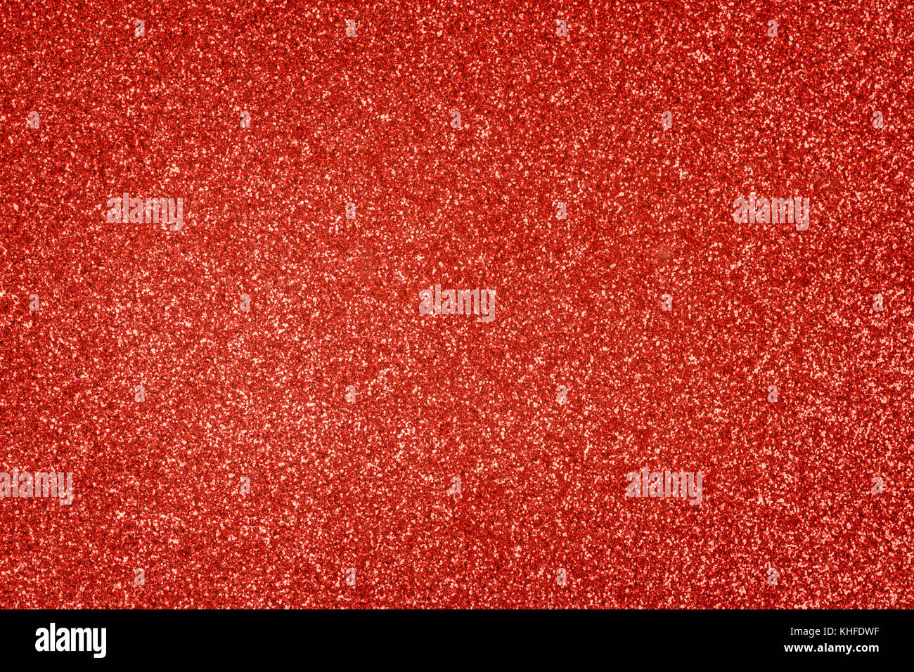 Red glitter surface close up. Background and texture Stock Photo