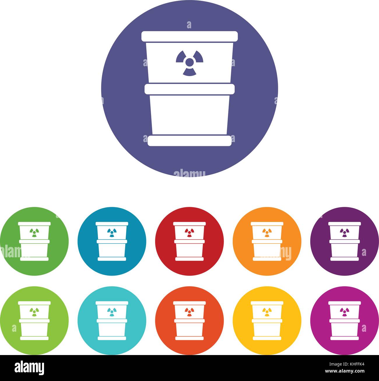 Trash can set icons Stock Vector Image & Art - Alamy