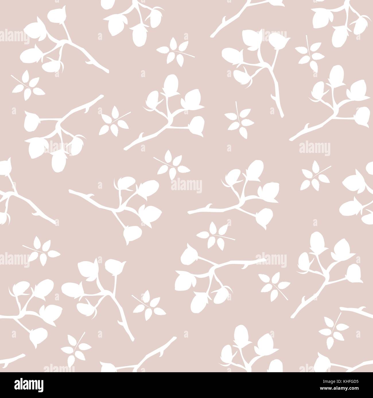 Seamless pattern with berries and spruce branches on a subtle ...