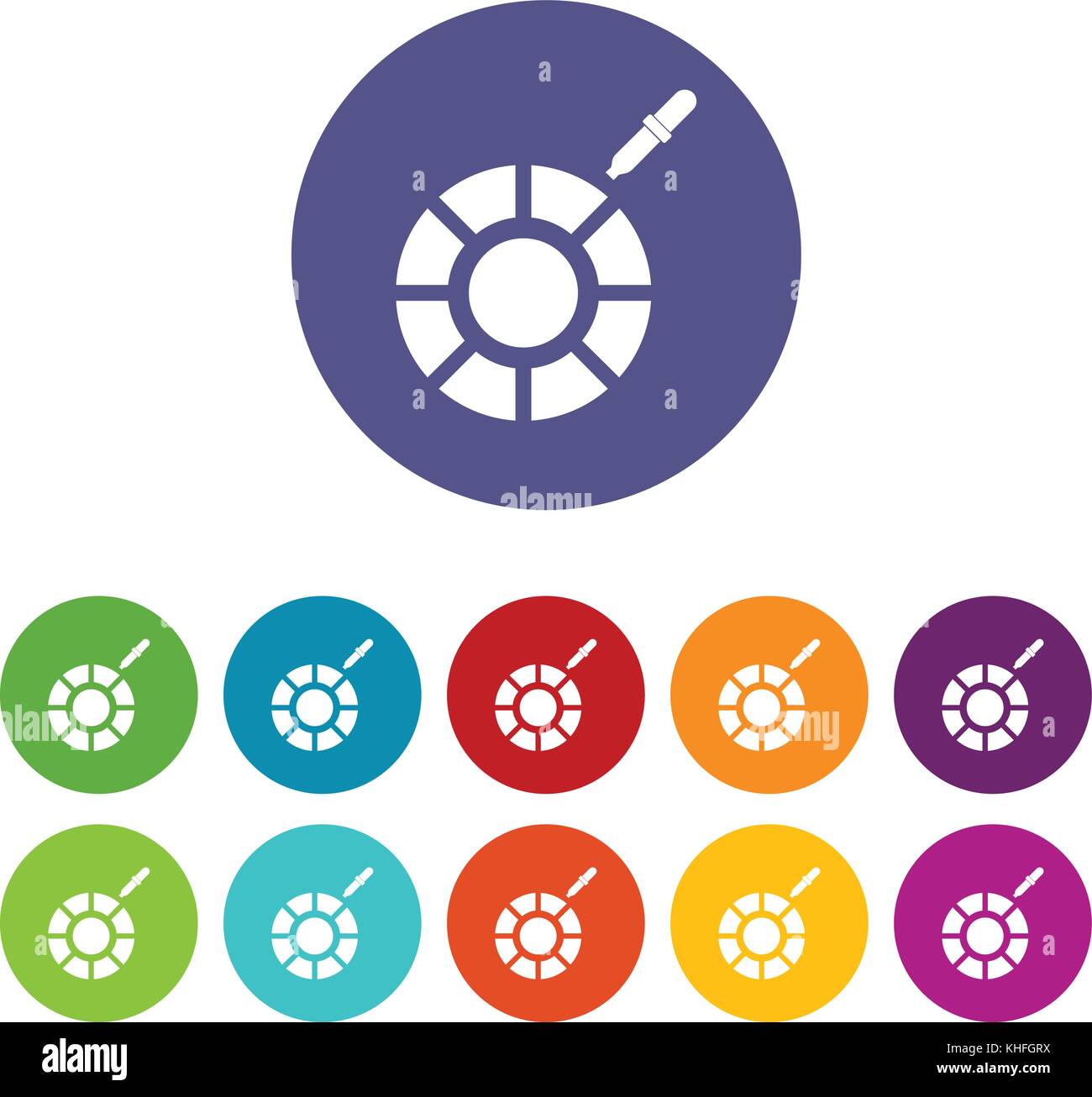 Color picker set icons Stock Vector Image & Art - Alamy