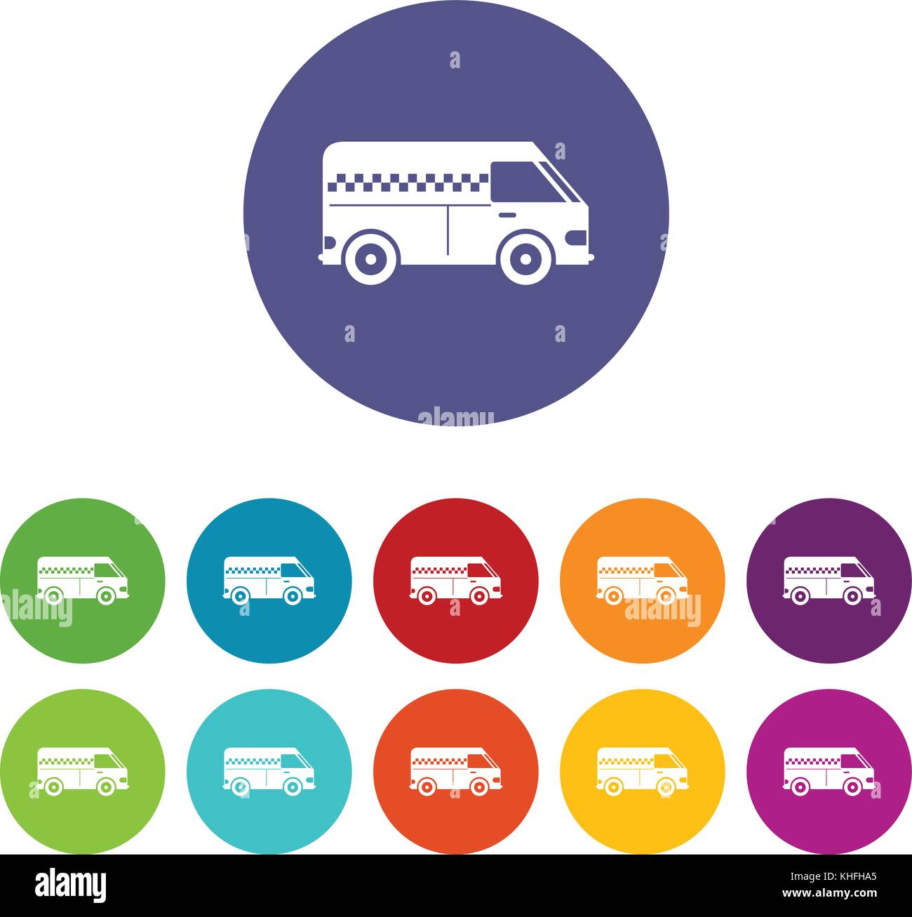 Minibus taxi set icons Stock Vector Image & Art - Alamy