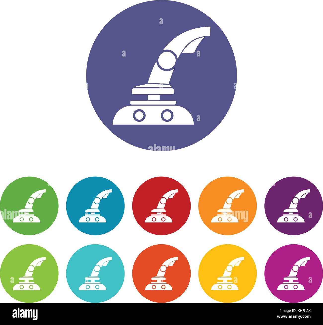 Joystick set icons Stock Vector Image & Art - Alamy