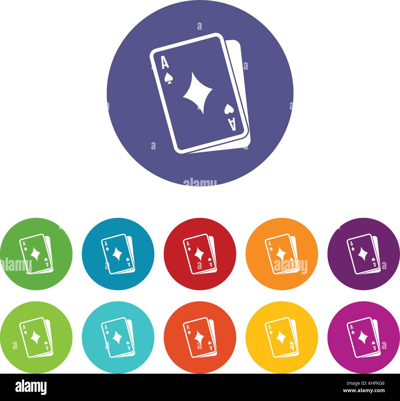 Playing card set icons Stock Vector Image & Art - Alamy