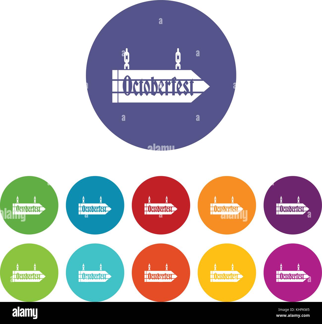 Sign octoberfest set icons Stock Vector Image & Art - Alamy