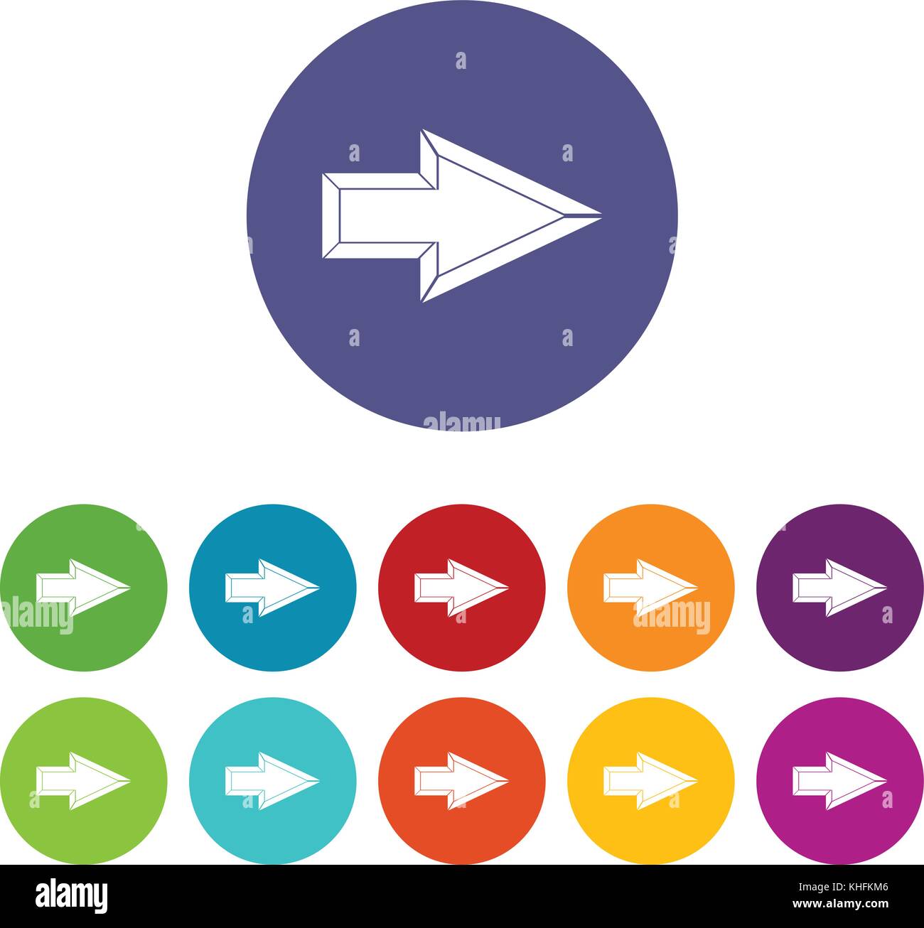 Pointer set icons Stock Vector Image & Art - Alamy