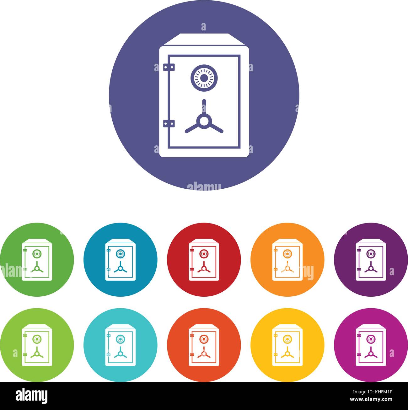 Safe set icons Stock Vector Image & Art - Alamy