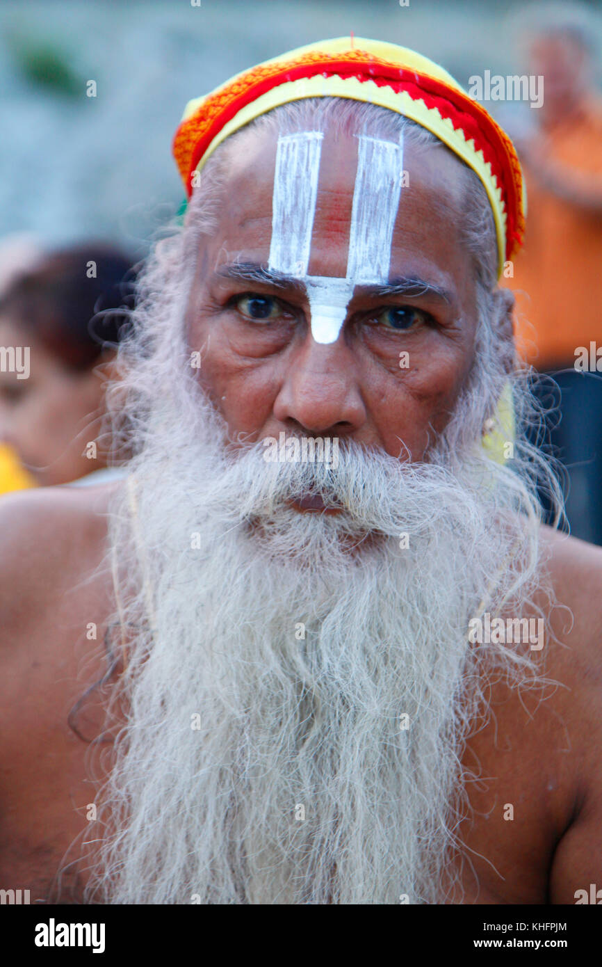 Sadhu (Baba), Indian Holy Man, Badarinath, Himalayas, India (© Saji ...