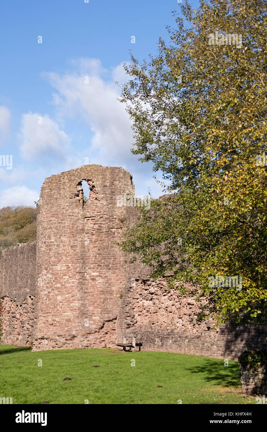Skenfrith Castle, Monmouthshire, Wales, UK Stock Photo
