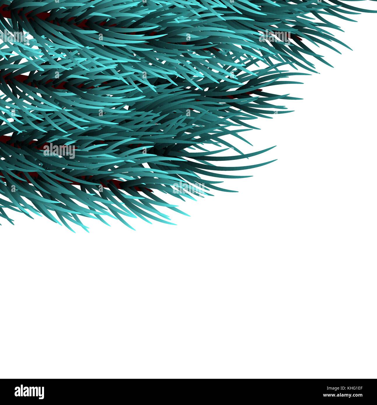 Christmas fluffy tree template Stock Vector Image & Art Alamy