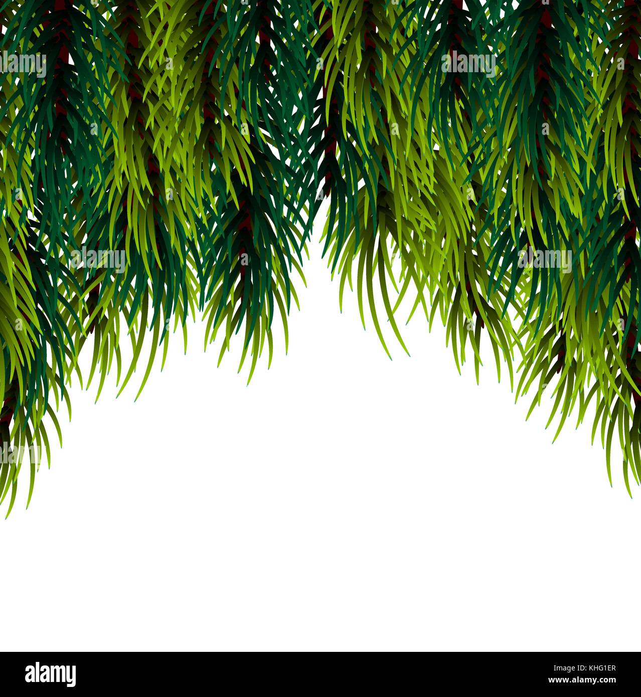 Christmas fluffy tree template Stock Vector Image & Art Alamy