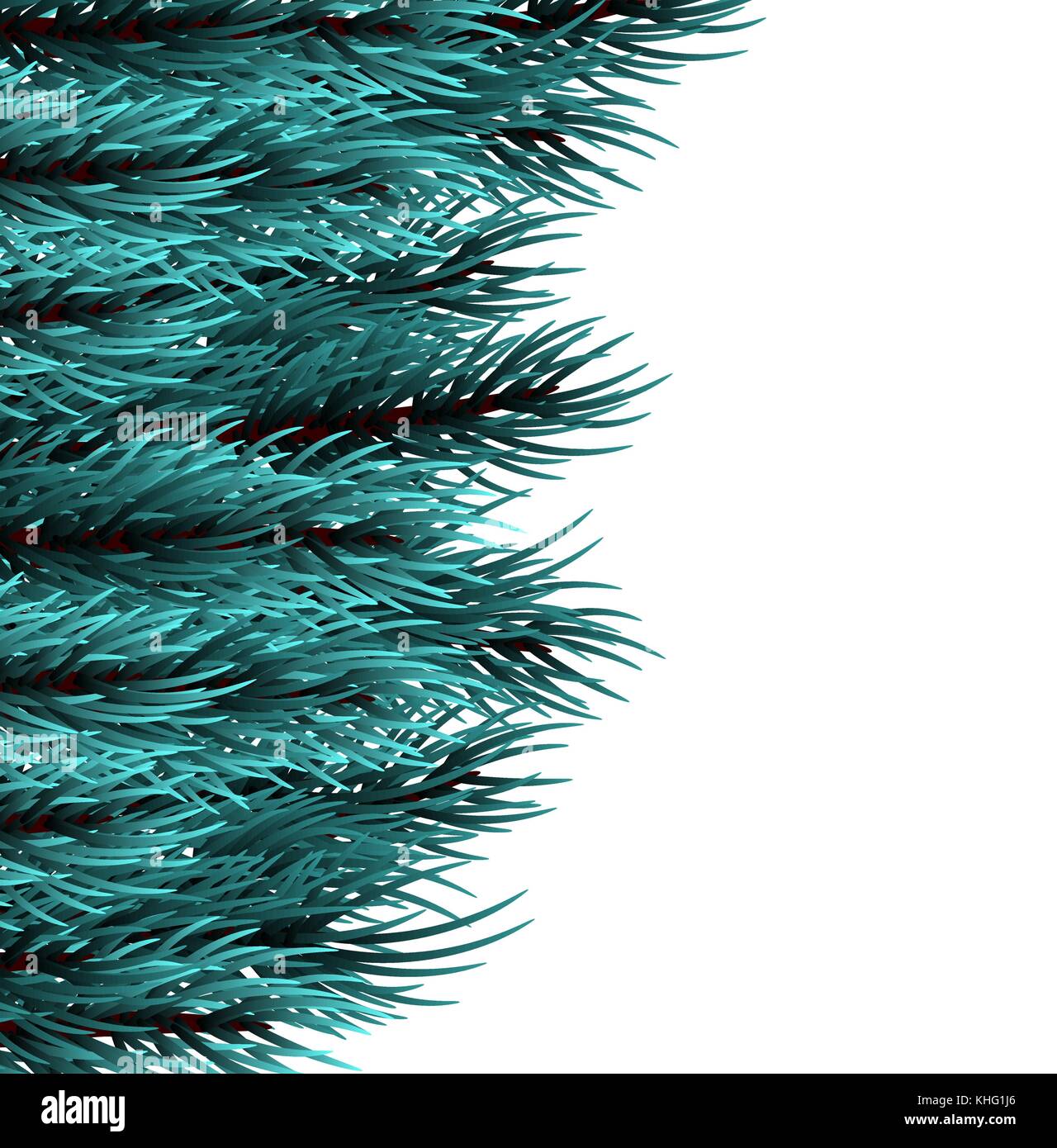 Christmas fluffy tree template Stock Vector Image & Art Alamy